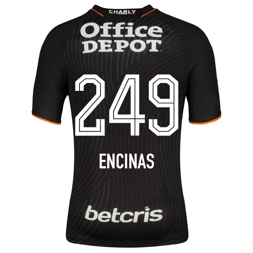 Niño Camiseta Aldo Encinas #249 Negro 2ª Equipación 2023/24 La Camisa