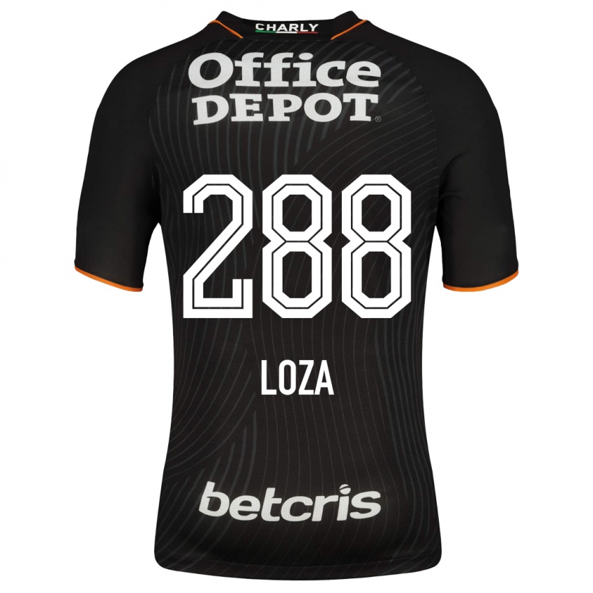 Niño Camiseta Santino Loza #288 Negro 2ª Equipación 2023/24 La Camisa