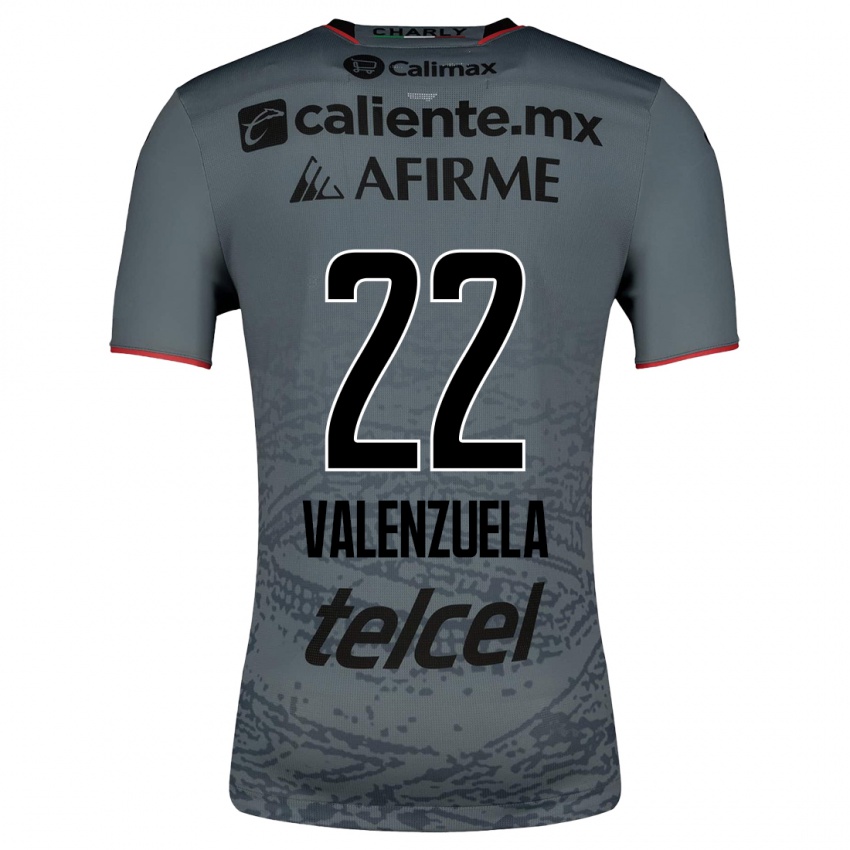 Niño Camiseta Carlos Valenzuela #22 Gris 2ª Equipación 2023/24 La Camisa