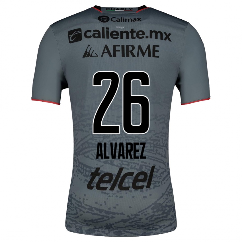 Niño Camiseta Efraín Álvarez #26 Gris 2ª Equipación 2023/24 La Camisa