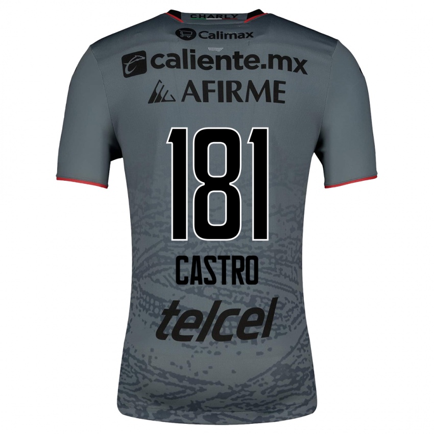 Niño Camiseta José Castro #181 Gris 2ª Equipación 2023/24 La Camisa