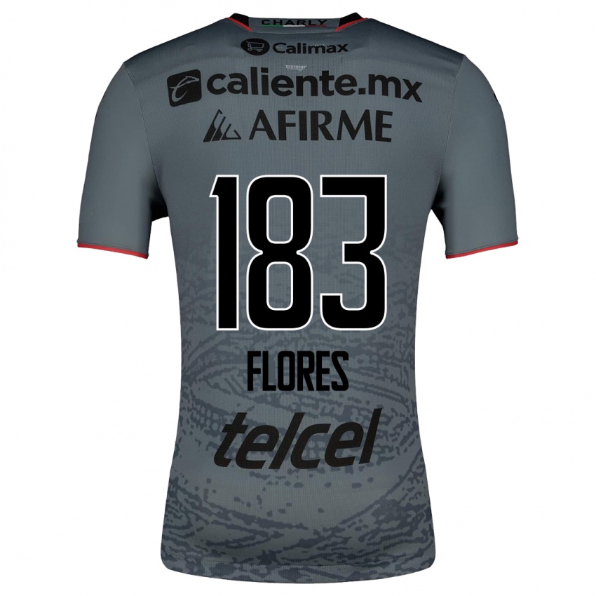 Niño Camiseta Abraham Flores #183 Gris 2ª Equipación 2023/24 La Camisa