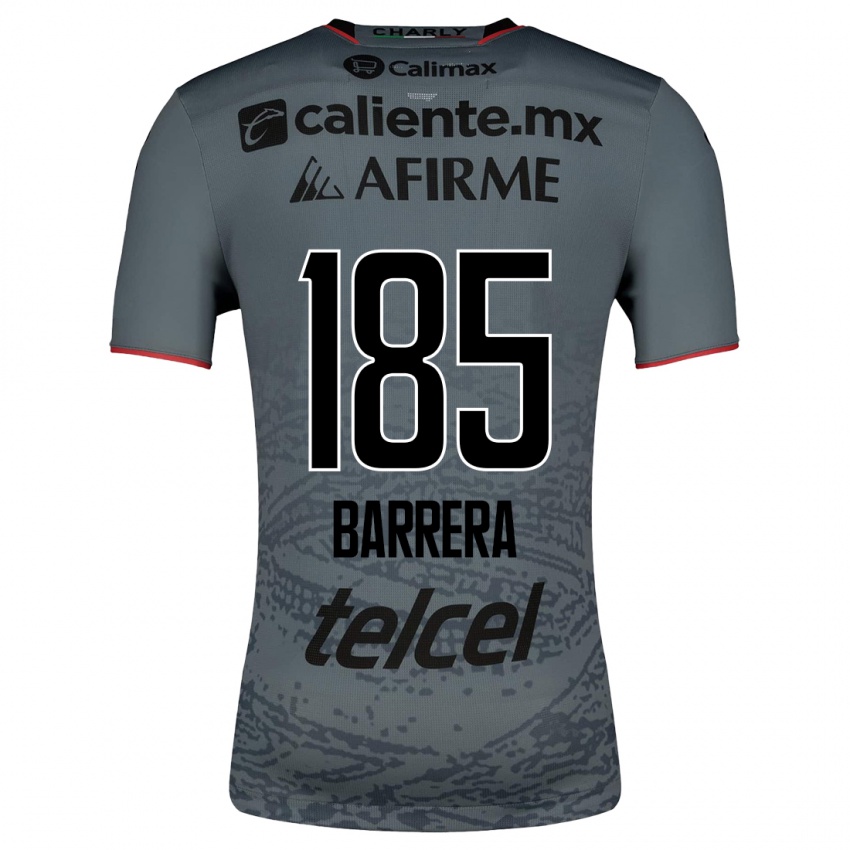 Niño Camiseta Geonathan Barrera #185 Gris 2ª Equipación 2023/24 La Camisa