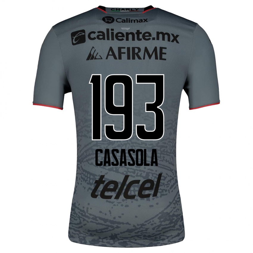 Niño Camiseta Axel Casasola #193 Gris 2ª Equipación 2023/24 La Camisa