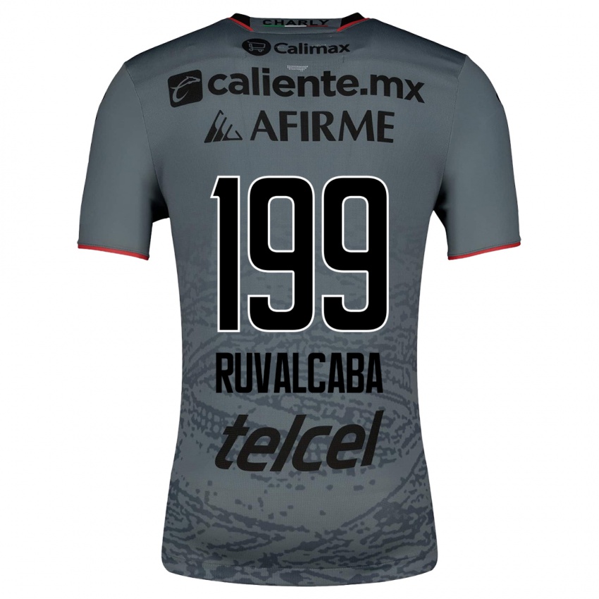 Niño Camiseta Ignacio Ruvalcaba #199 Gris 2ª Equipación 2023/24 La Camisa