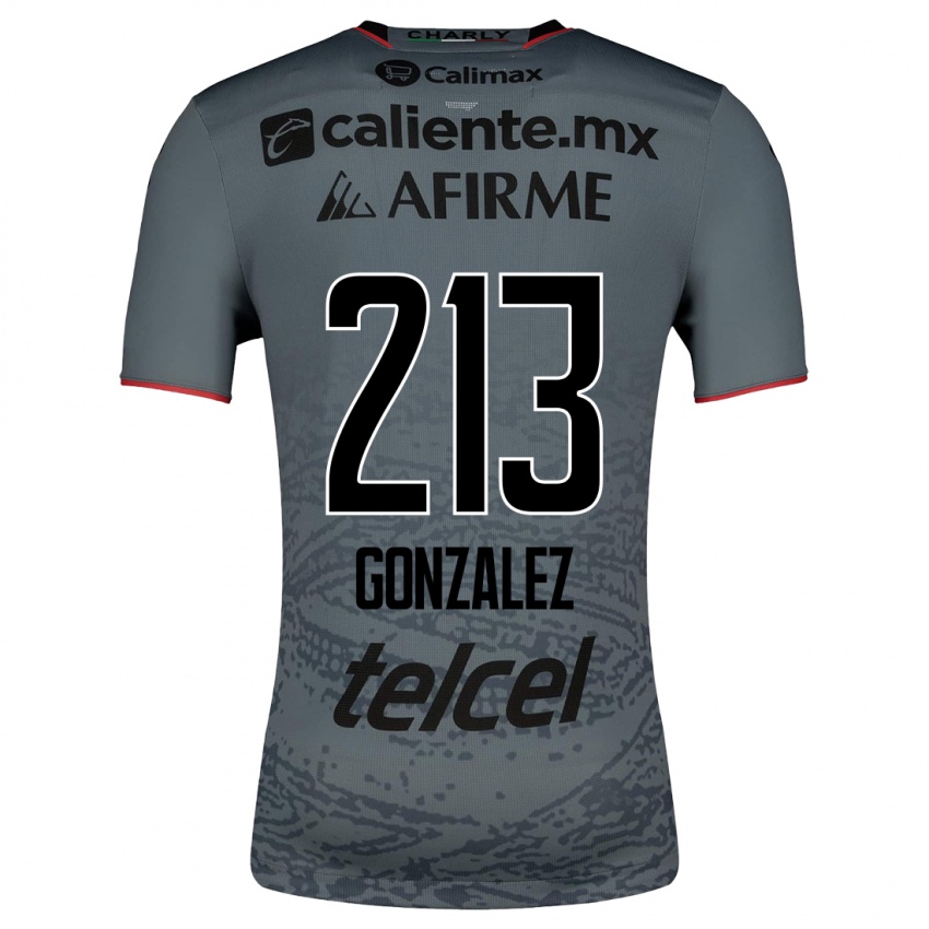 Niño Camiseta Óscar González #213 Gris 2ª Equipación 2023/24 La Camisa