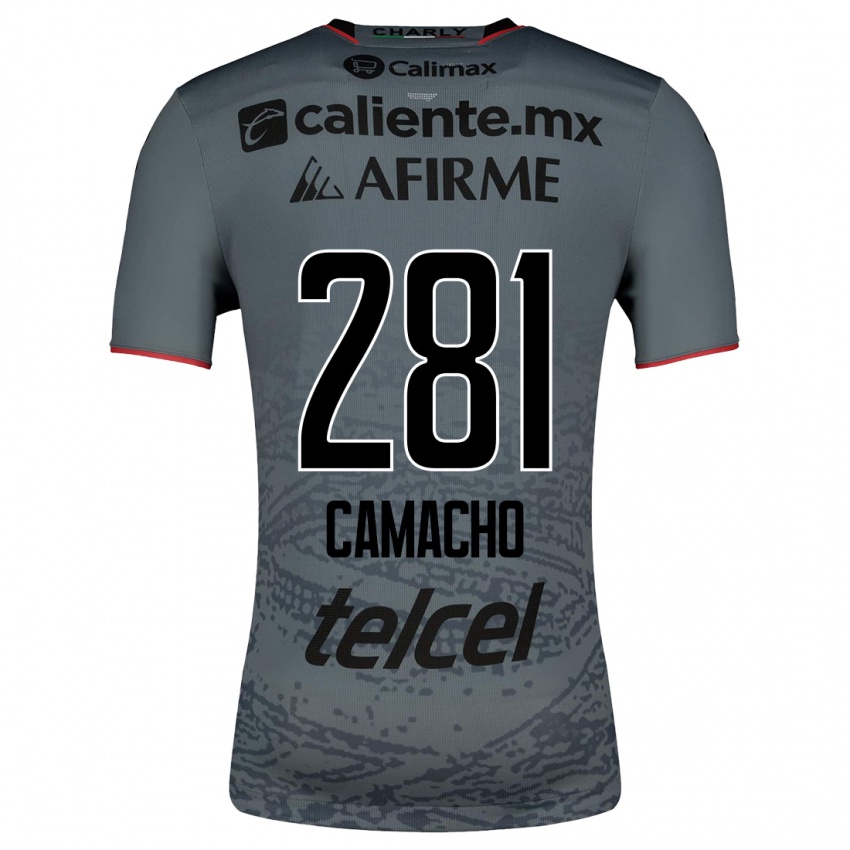 Niño Camiseta Javier Camacho #281 Gris 2ª Equipación 2023/24 La Camisa