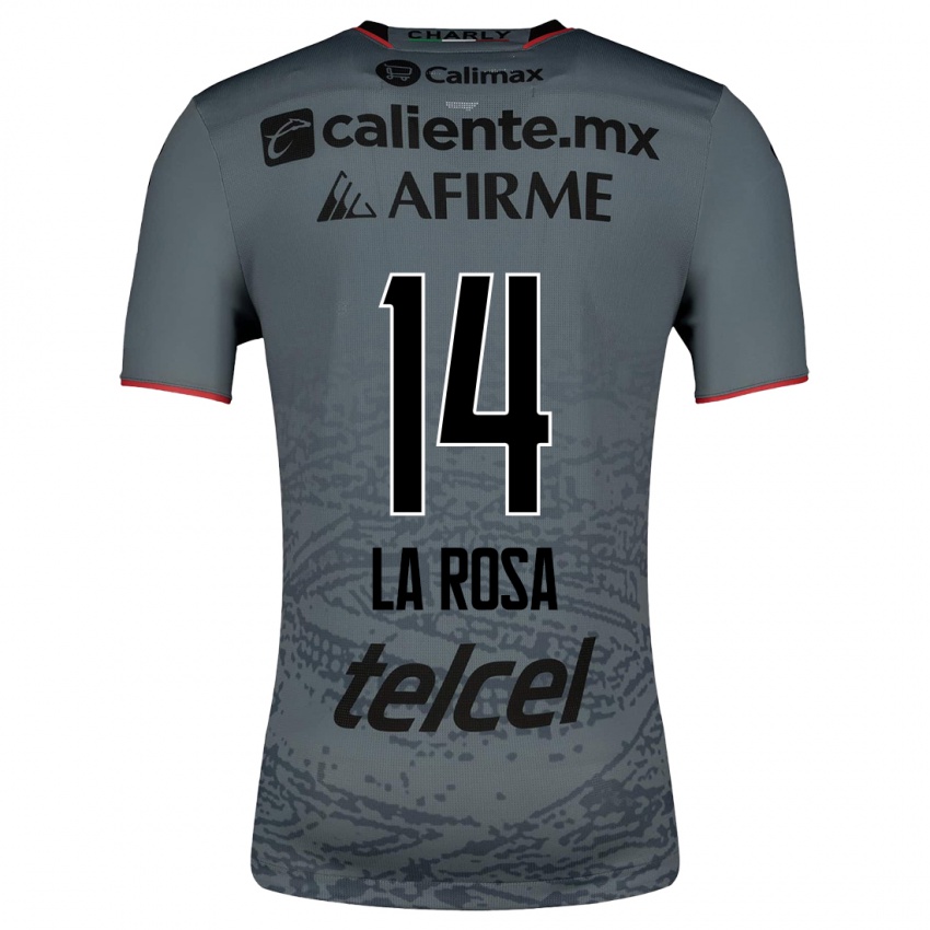 Niño Camiseta Joselyn De La Rosa #14 Gris 2ª Equipación 2023/24 La Camisa