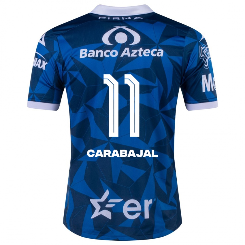 Niño Camiseta Gabriel Carabajal #11 Azul 2ª Equipación 2023/24 La Camisa