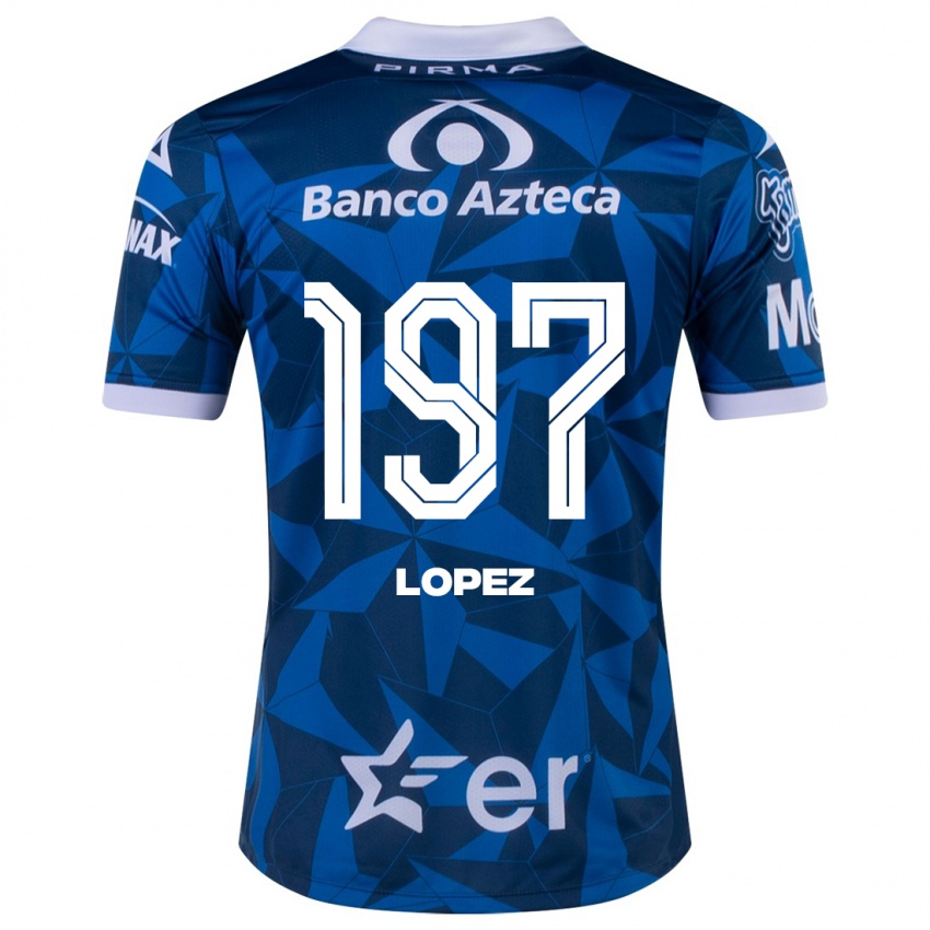 Niño Camiseta Sebastián López #197 Azul 2ª Equipación 2023/24 La Camisa