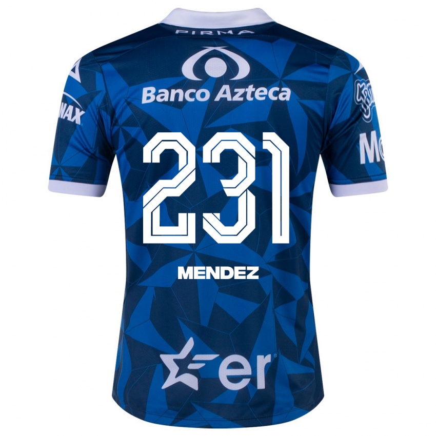 Niño Camiseta Alejandro Méndez #231 Azul 2ª Equipación 2023/24 La Camisa