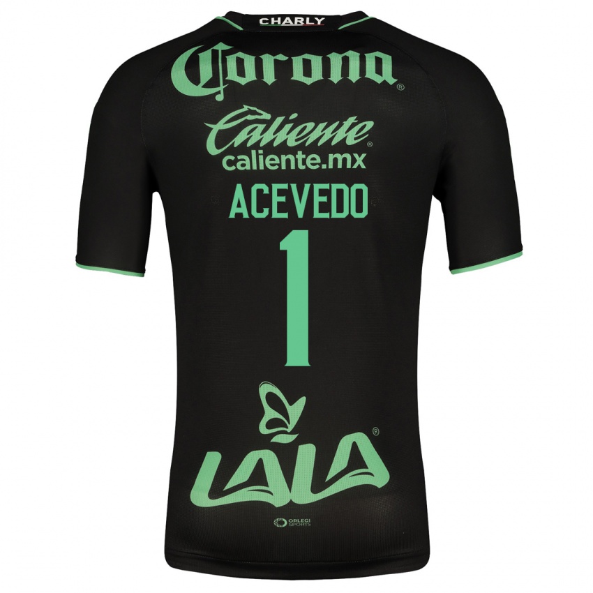 Niño Camiseta Carlos Acevedo #1 Negro 2ª Equipación 2023/24 La Camisa