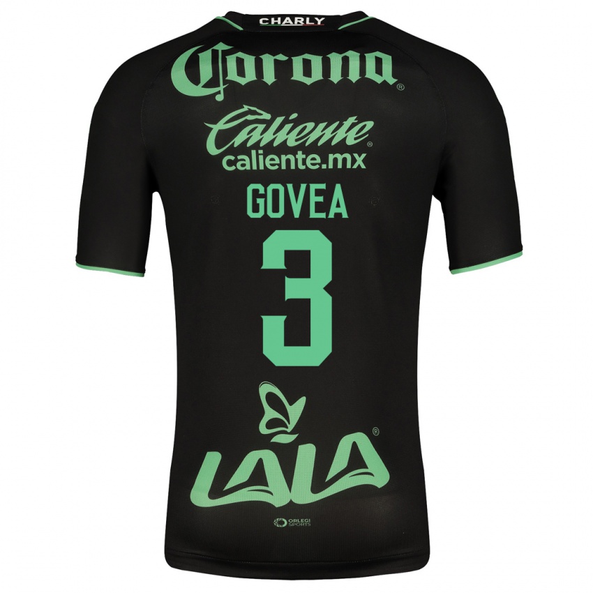 Niño Camiseta Ismael Govea #3 Negro 2ª Equipación 2023/24 La Camisa