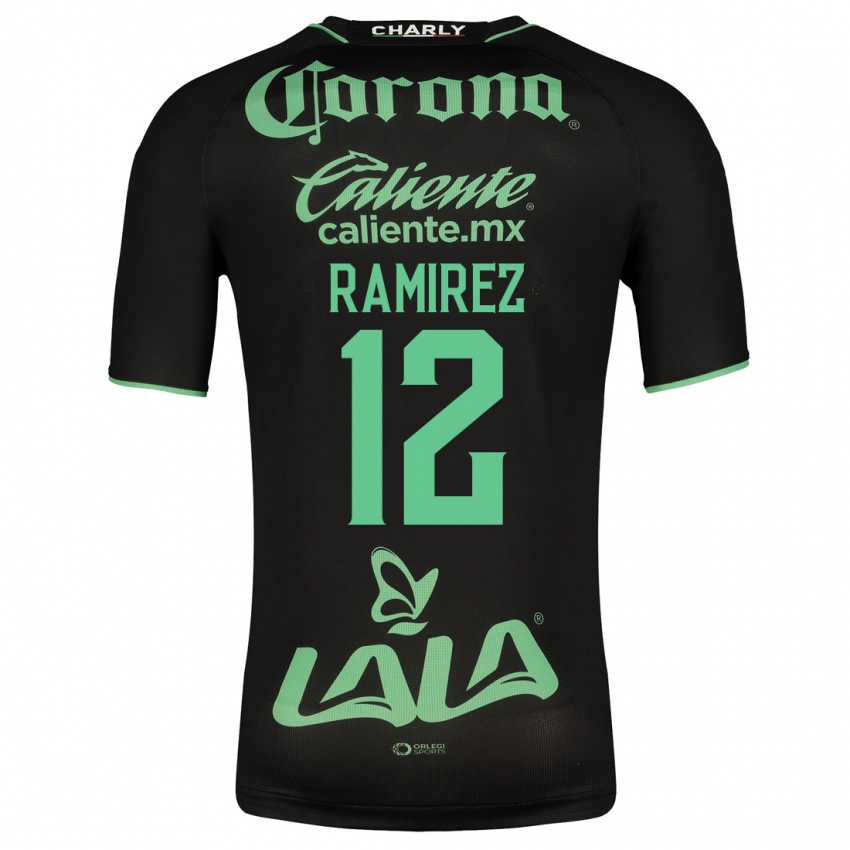 Niño Camiseta Santiago Ramírez #12 Negro 2ª Equipación 2023/24 La Camisa