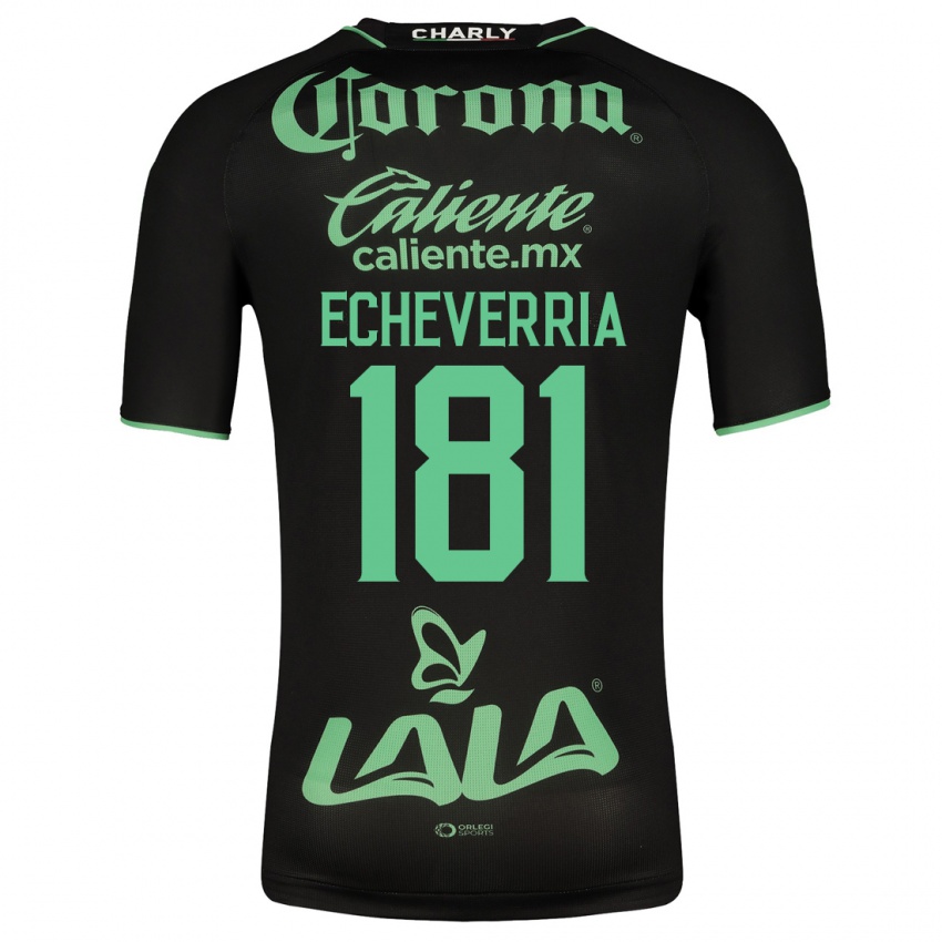 Niño Camiseta Emmanuel Echeverría #181 Negro 2ª Equipación 2023/24 La Camisa