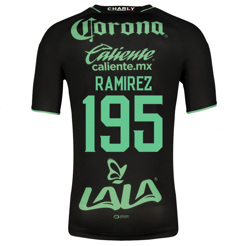 Niño Camiseta Jesús Ramírez #195 Negro 2ª Equipación 2023/24 La Camisa