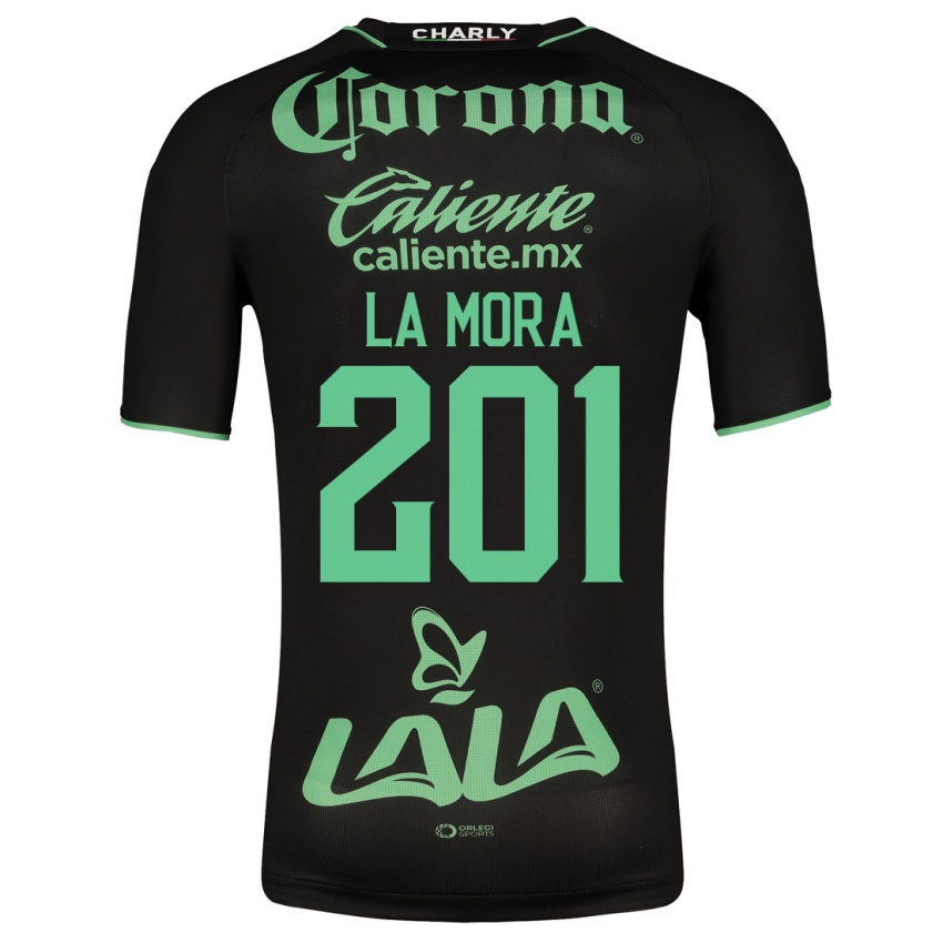 Niño Camiseta Luis De La Mora #201 Negro 2ª Equipación 2023/24 La Camisa