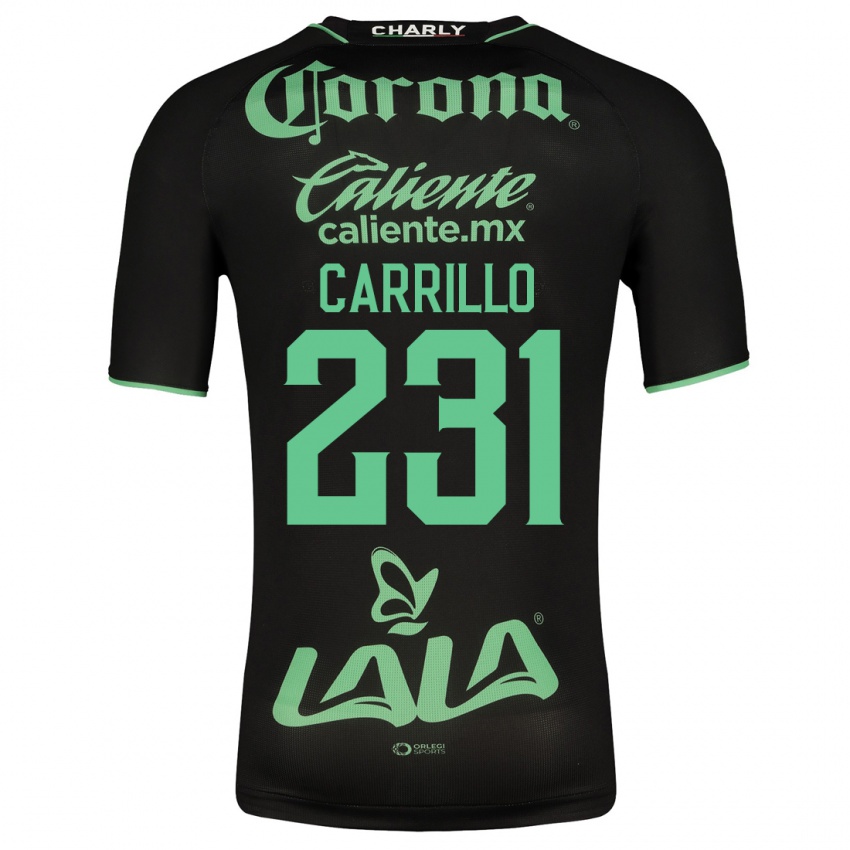 Niño Camiseta Ángel Carrillo #231 Negro 2ª Equipación 2023/24 La Camisa