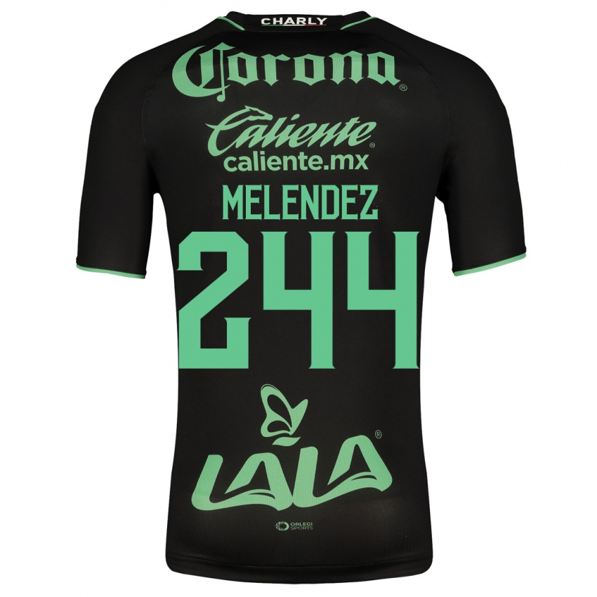 Niño Camiseta Carlos Meléndez #244 Negro 2ª Equipación 2023/24 La Camisa