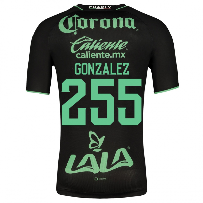Niño Camiseta Valente González #255 Negro 2ª Equipación 2023/24 La Camisa