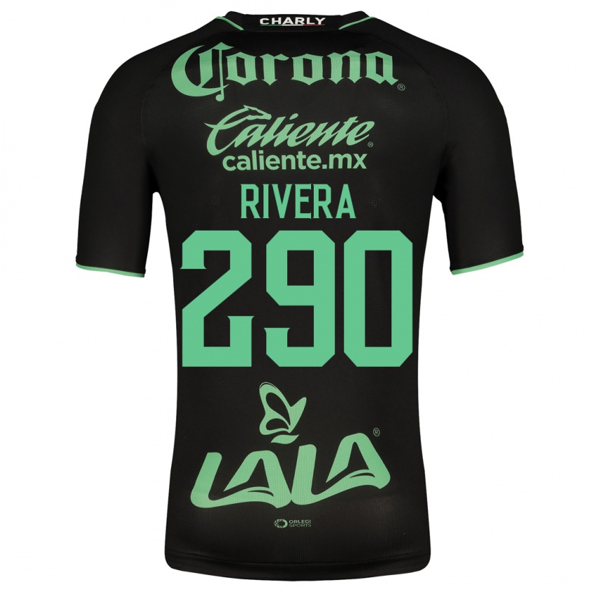 Niño Camiseta Ángel Rivera #290 Negro 2ª Equipación 2023/24 La Camisa