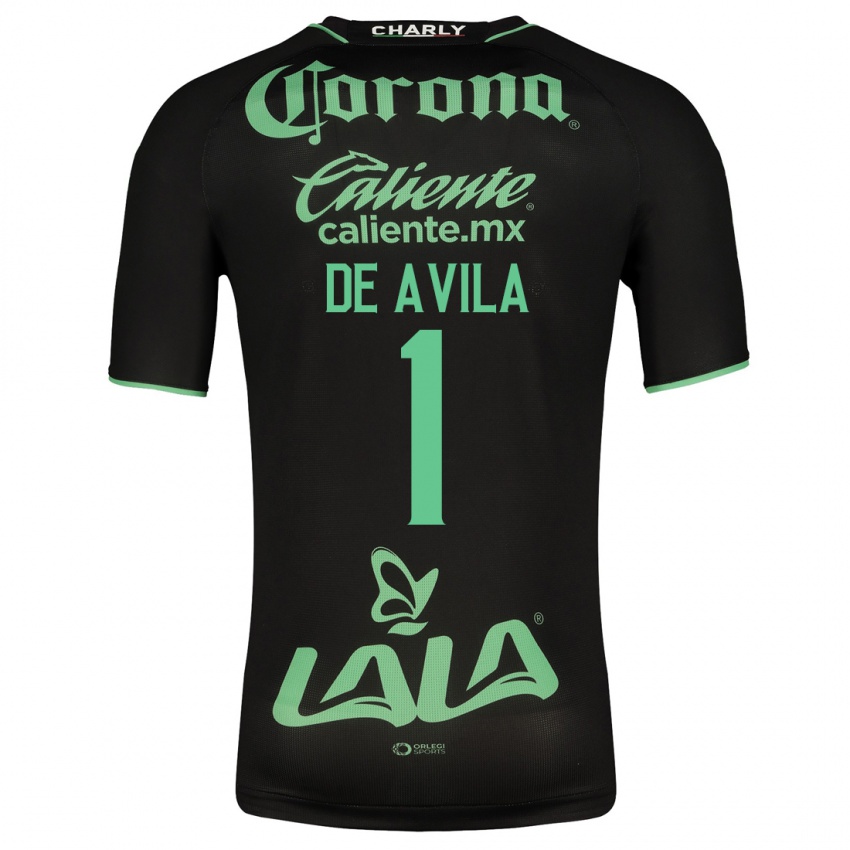 Niño Camiseta Hannia De Ávila #1 Negro 2ª Equipación 2023/24 La Camisa