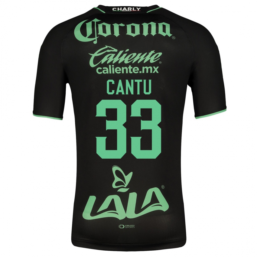 Niño Camiseta Aida Cantú #33 Negro 2ª Equipación 2023/24 La Camisa