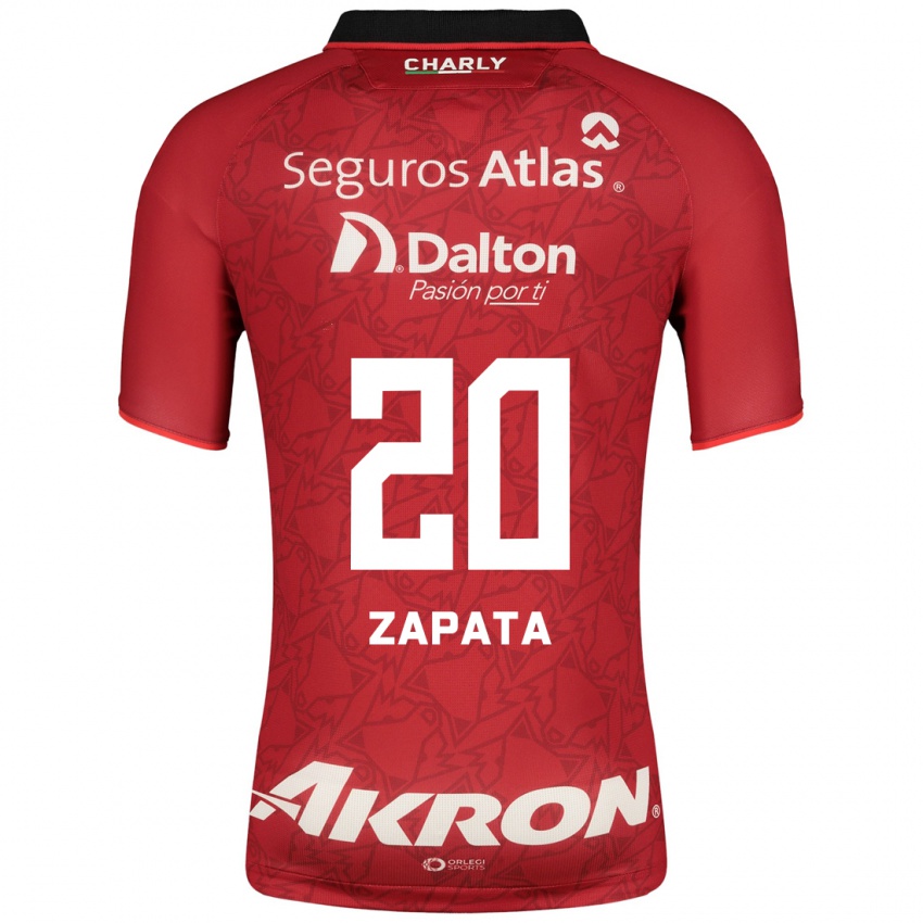 Niño Camiseta Juan Zapata #20 Rojo 2ª Equipación 2023/24 La Camisa