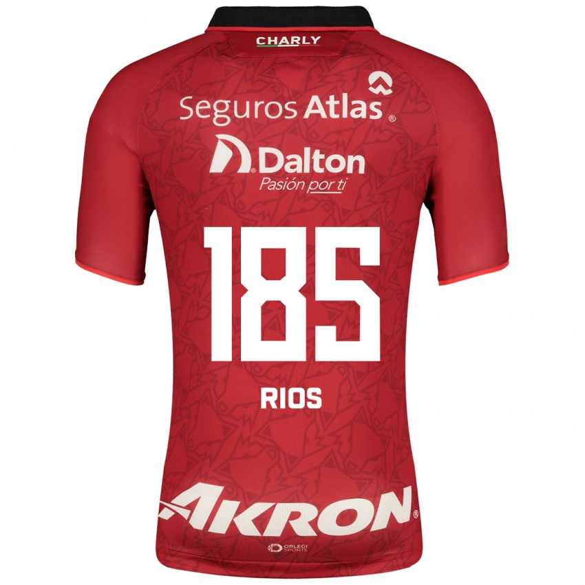 Niño Camiseta Víctor Ríos #185 Rojo 2ª Equipación 2023/24 La Camisa