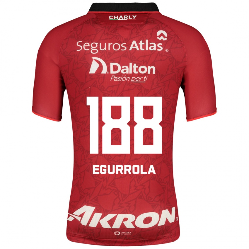 Niño Camiseta Luis Egurrola #188 Rojo 2ª Equipación 2023/24 La Camisa