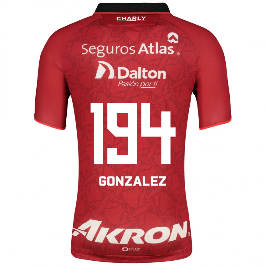 Niño Camiseta Andrés González #194 Rojo 2ª Equipación 2023/24 La Camisa