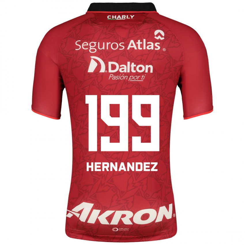 Niño Camiseta Sergio Hernández #199 Rojo 2ª Equipación 2023/24 La Camisa