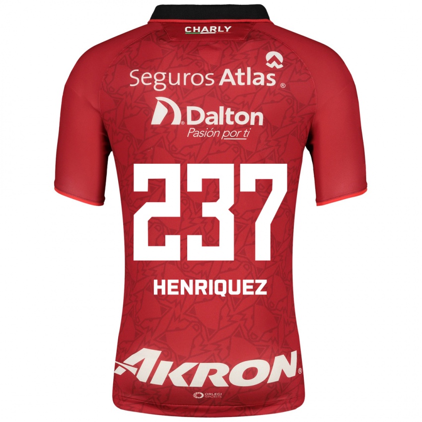 Niño Camiseta Carlos Henríquez #237 Rojo 2ª Equipación 2023/24 La Camisa