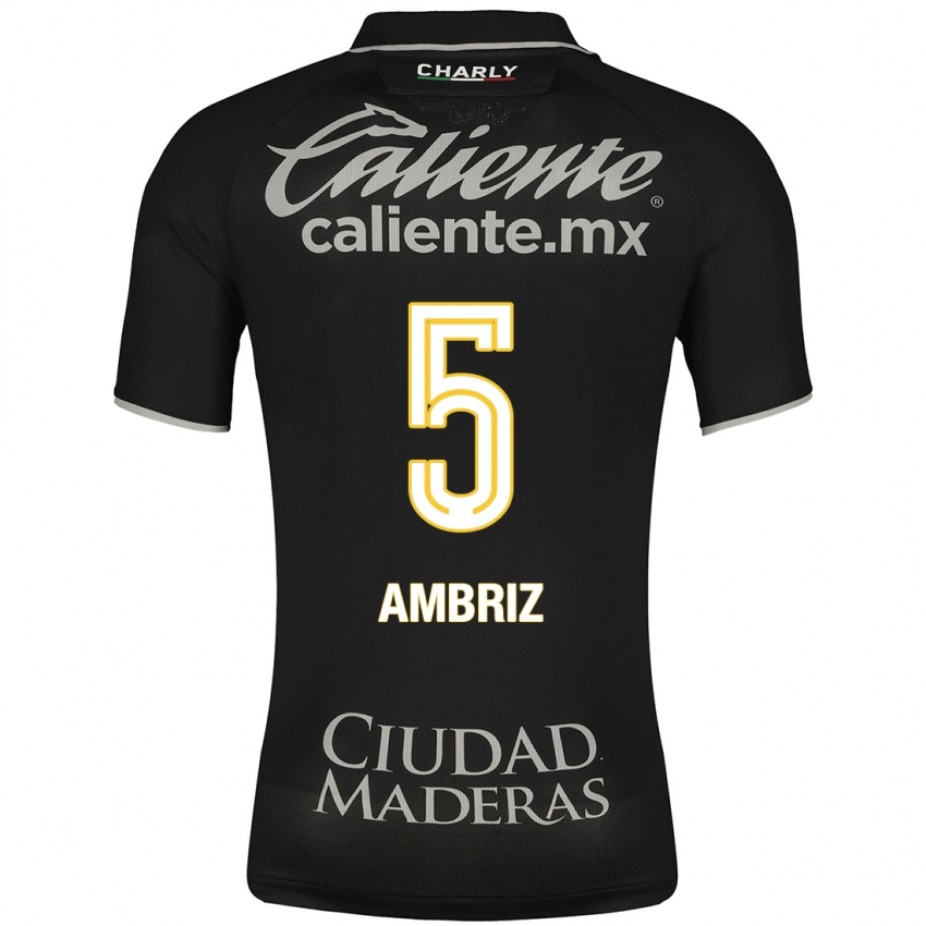 Niño Camiseta Fidel Ambríz #5 Negro 2ª Equipación 2023/24 La Camisa