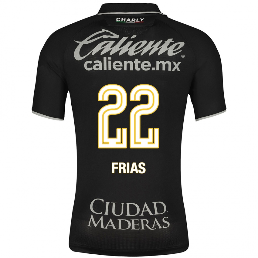 Niño Camiseta Adonis Frías #22 Negro 2ª Equipación 2023/24 La Camisa