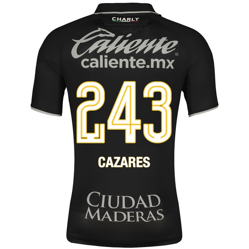 Niño Camiseta Juan Cázares #243 Negro 2ª Equipación 2023/24 La Camisa