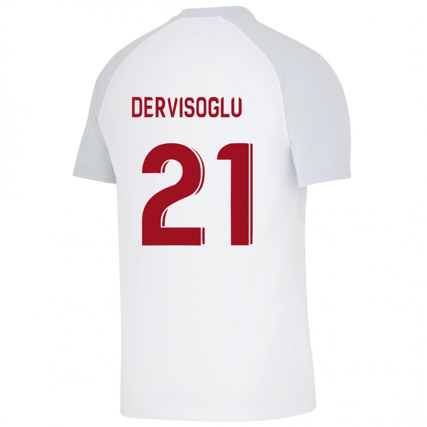 Niño Camiseta Halil Dervişoğlu #21 Blanco 2ª Equipación 2023/24 La Camisa