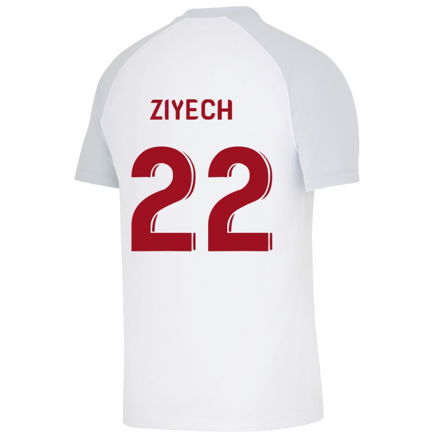Niño Camiseta Hakim Ziyech #22 Blanco 2ª Equipación 2023/24 La Camisa