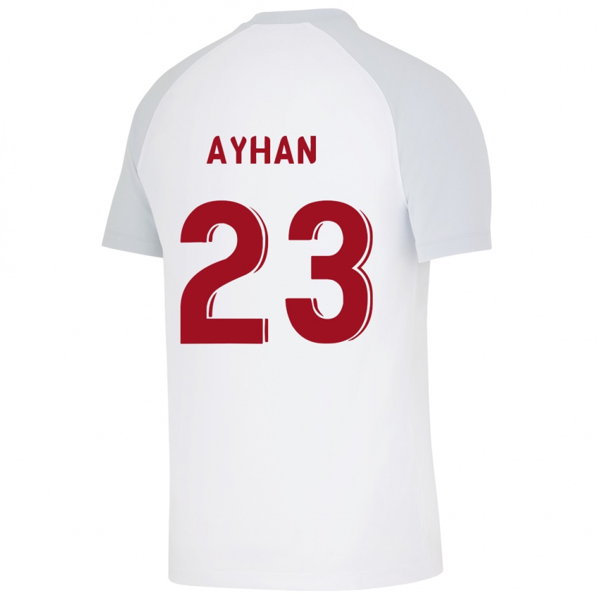 Niño Camiseta Kaan Ayhan #23 Blanco 2ª Equipación 2023/24 La Camisa