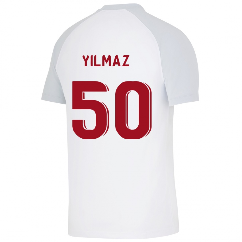 Niño Camiseta Jankat Yılmaz #50 Blanco 2ª Equipación 2023/24 La Camisa