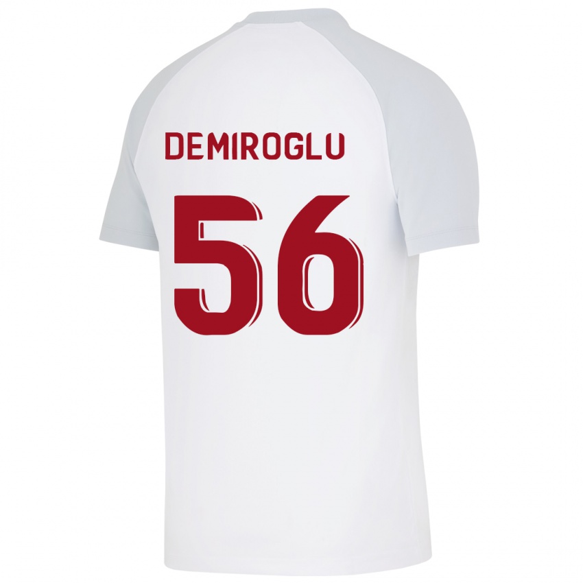 Niño Camiseta Baran Demiroğlu #56 Blanco 2ª Equipación 2023/24 La Camisa