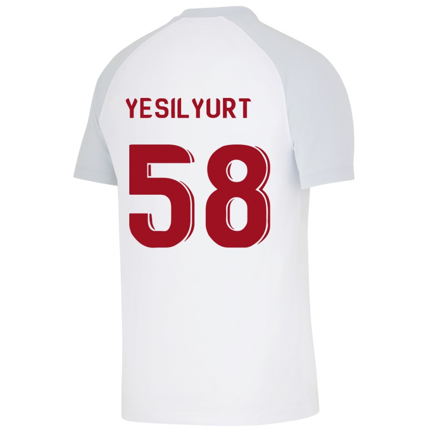 Niño Camiseta Ali Yeşilyurt #58 Blanco 2ª Equipación 2023/24 La Camisa