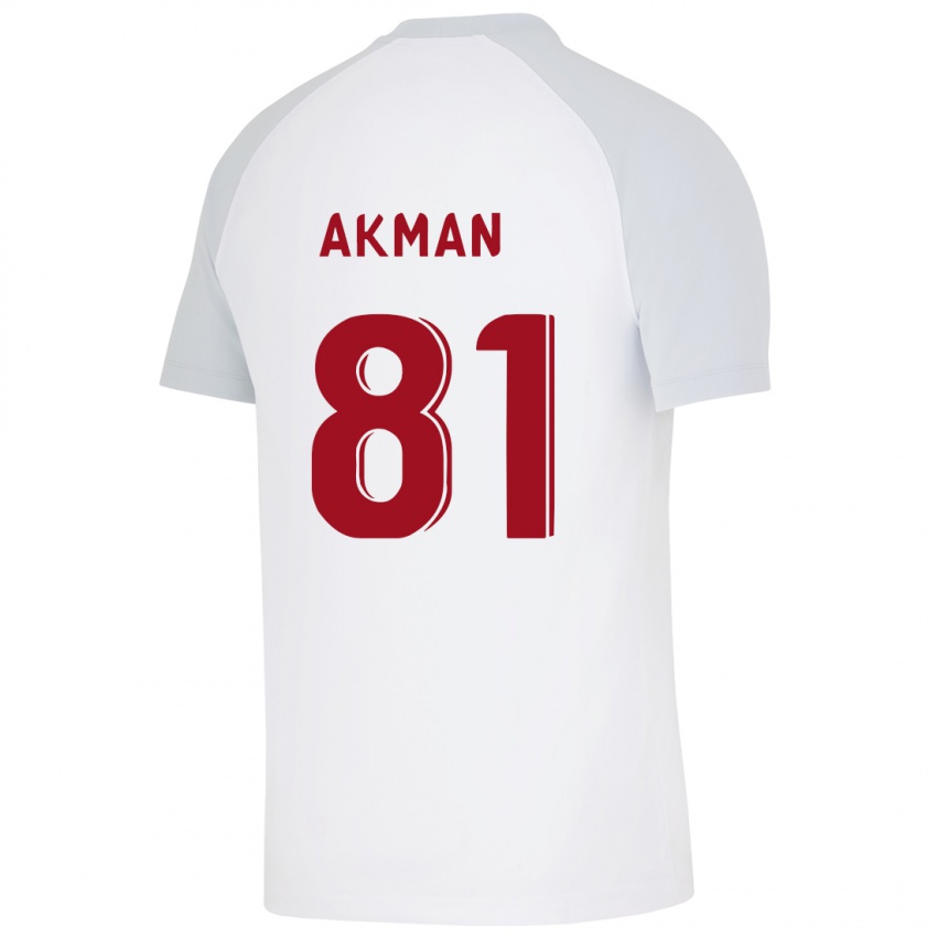 Niño Camiseta Hamza Akman #81 Blanco 2ª Equipación 2023/24 La Camisa