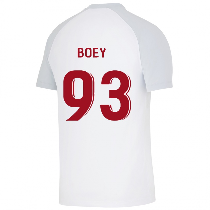 Niño Camiseta Sacha Boey #93 Blanco 2ª Equipación 2023/24 La Camisa