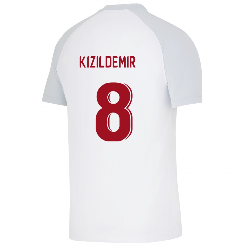 Niño Camiseta Berk Kizildemir #8 Blanco 2ª Equipación 2023/24 La Camisa