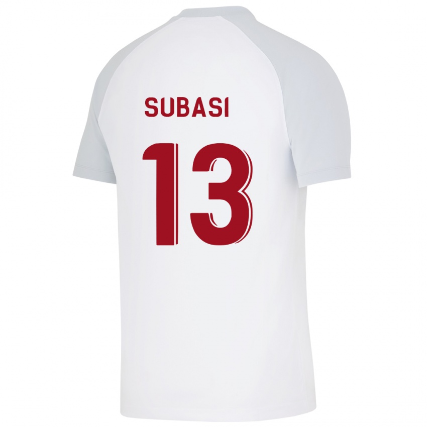 Niño Camiseta Kadir Subasi #13 Blanco 2ª Equipación 2023/24 La Camisa