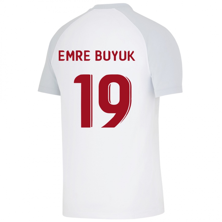 Niño Camiseta Enes Emre Büyük #19 Blanco 2ª Equipación 2023/24 La Camisa