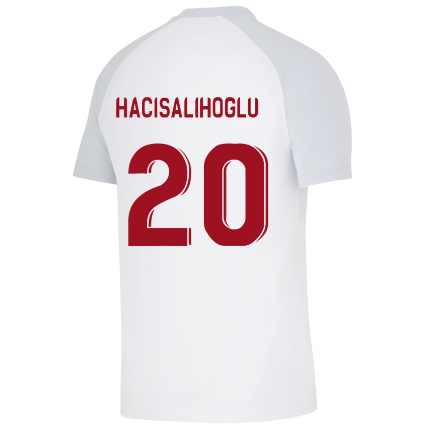 Niño Camiseta Arda Hacisalihoglu #20 Blanco 2ª Equipación 2023/24 La Camisa