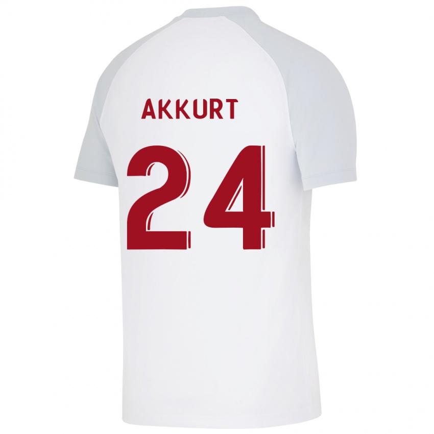 Niño Camiseta Arzu Akkurt #24 Blanco 2ª Equipación 2023/24 La Camisa