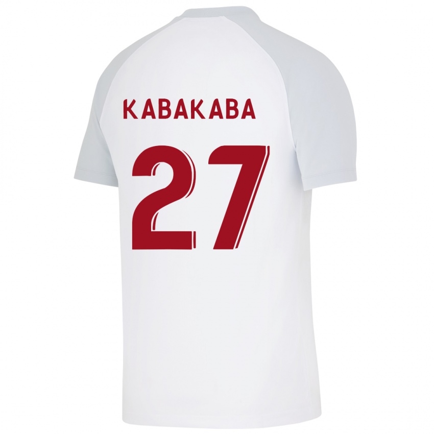 Niño Camiseta Naomie Kabakaba #27 Blanco 2ª Equipación 2023/24 La Camisa